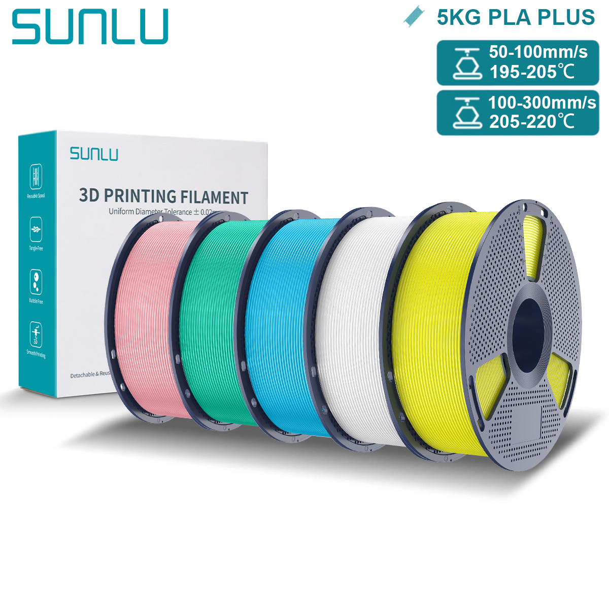 3D Printing Fdm - SUNLU Pla Plus خيوط ثلاثية الأبعاد