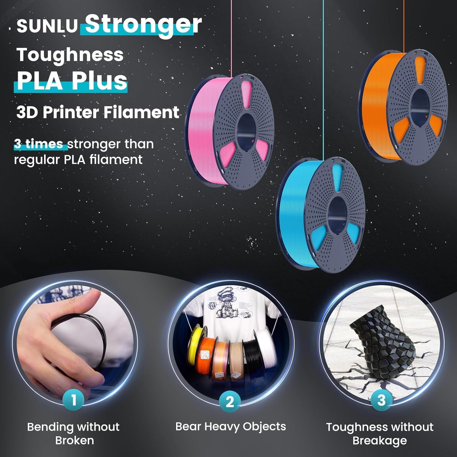 SUNLU Pla Plus خيوط ثلاثية الأ - مراجعة 3D Printing Fdm وسعره