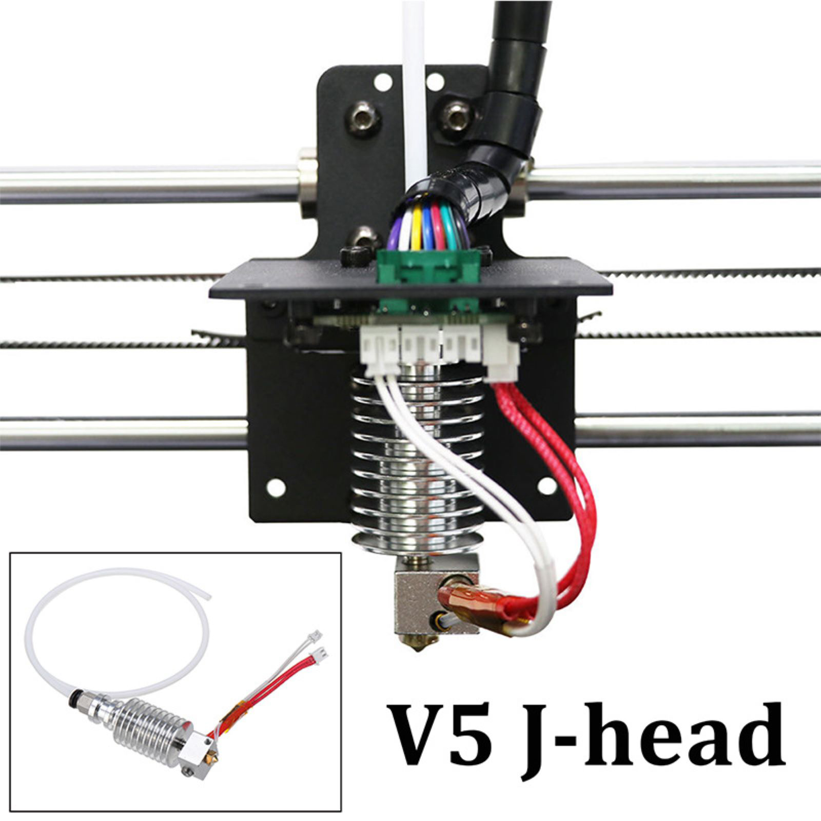 طقم رأس طباعة V5 J-Head معدني  - مراجعة 3D Printer Hotend Kit وسعره