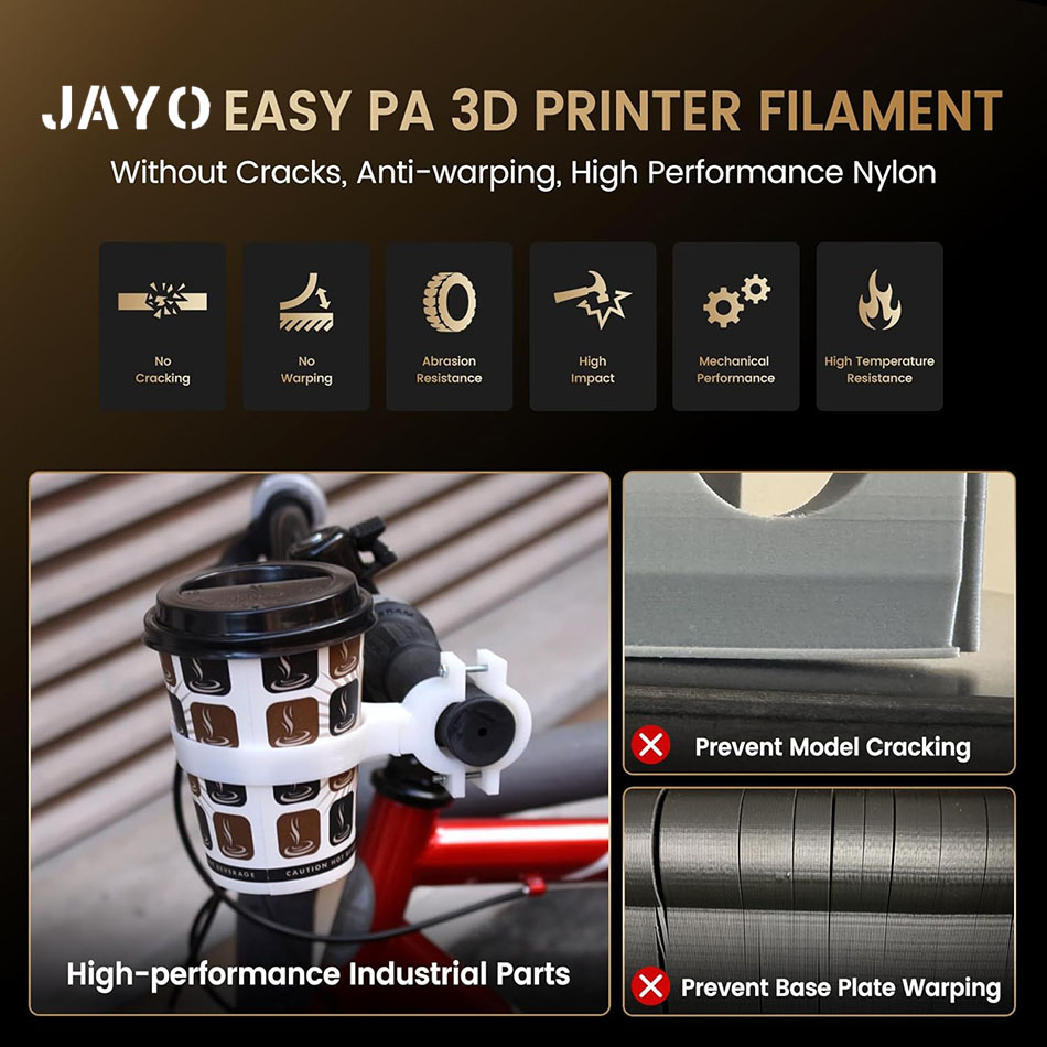 JAYO Easy PA خيوط 1.75 مللي مت - مراجعة 3D Printing Fdm وسعره