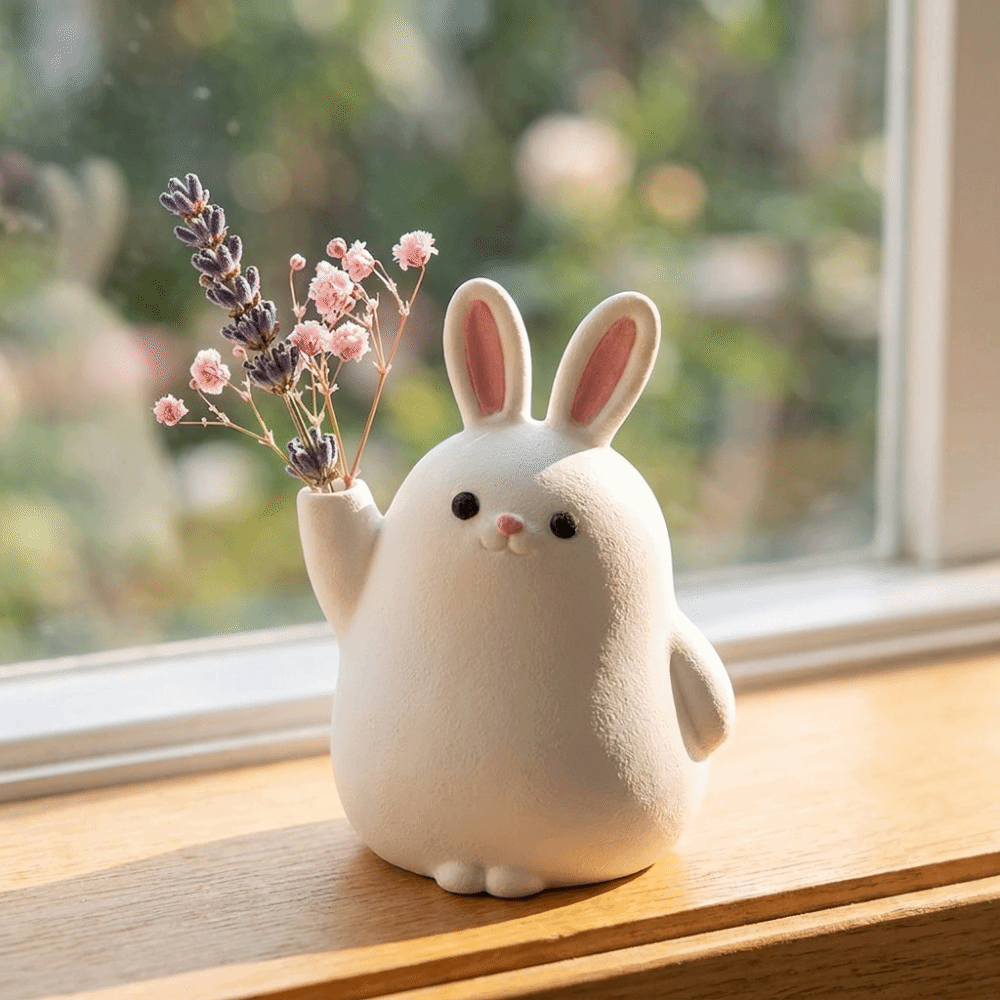 مزهرية بلاستيكية مبتكرة مطبوعة - مراجعة 3D Printing Rabbit وسعره