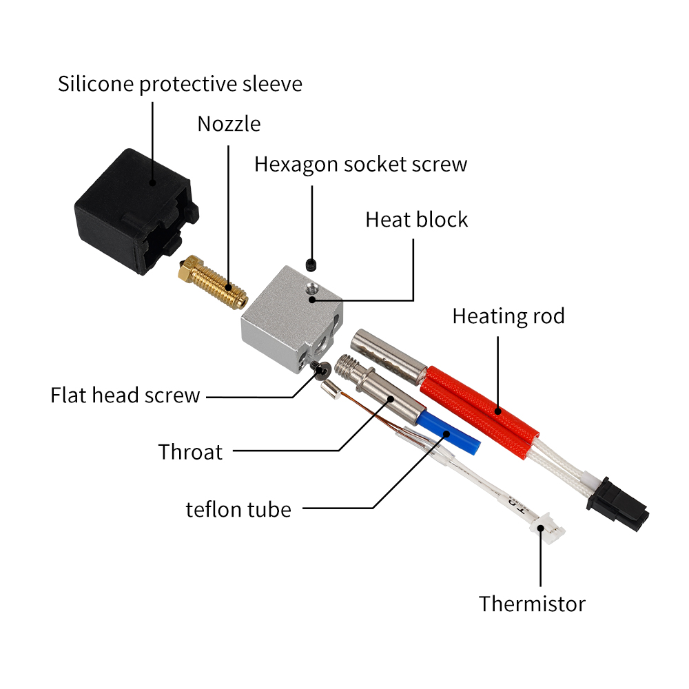 ل Anycubic Kobra 2 Hotend Anyc - مراجعة 3D Printer Hotend Kit وسعره