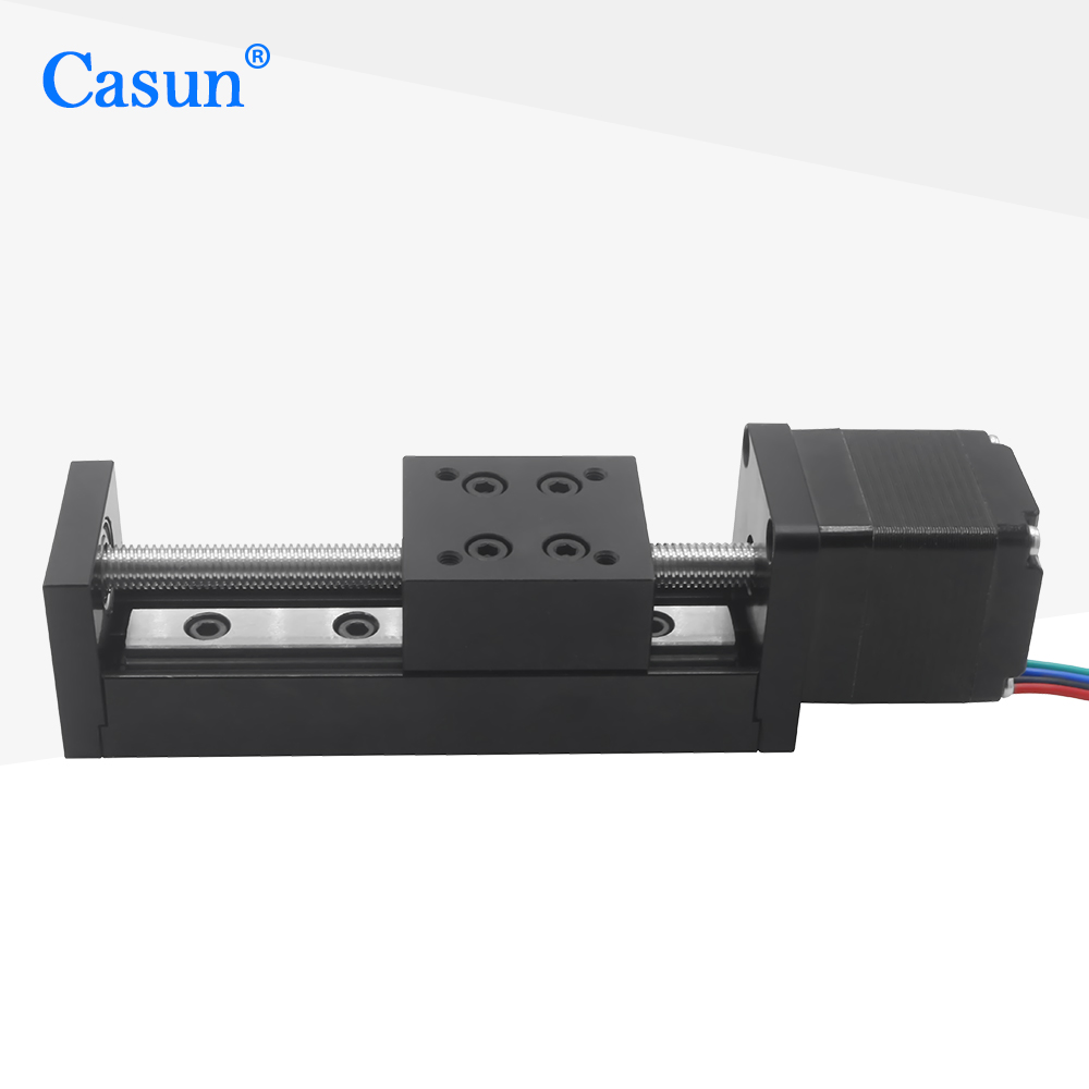 محرك خطوي نيما 11 مع مشغل خطي  - مراجعة Linear Guide Rail وسعره