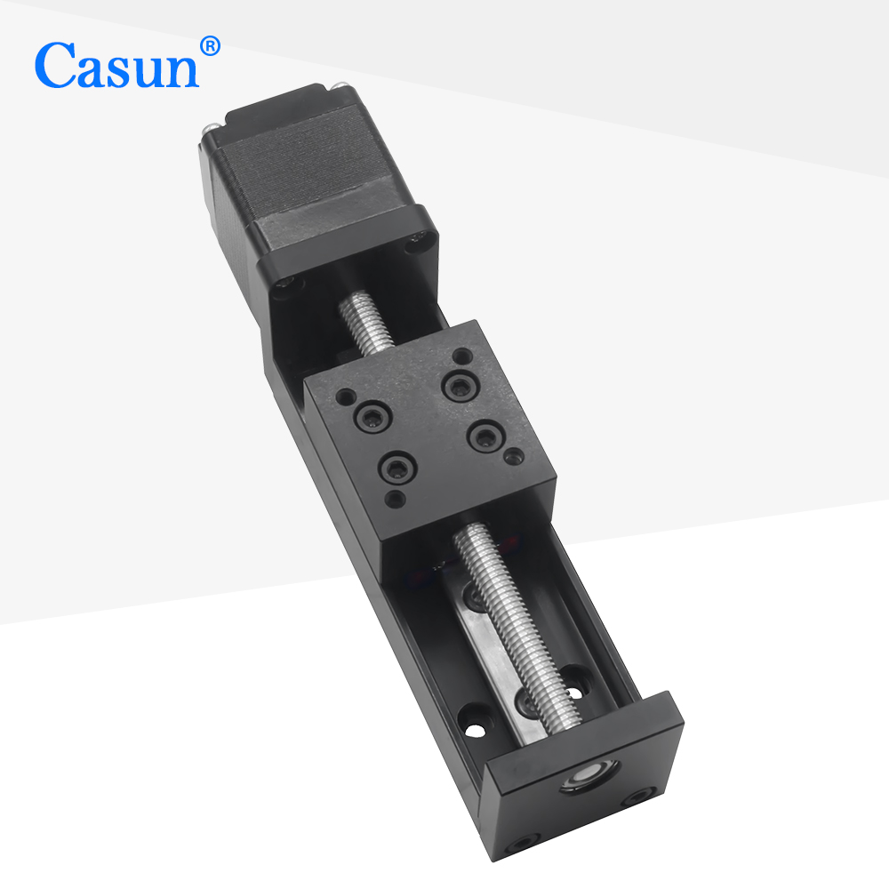 محرك خطوي نيما 11 مع مشغل خطي  - مراجعة Linear Guide Rail وسعره