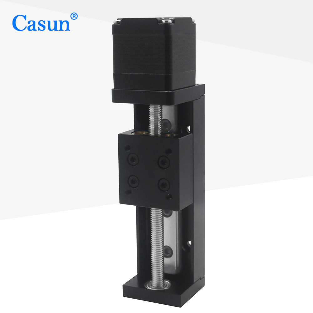 محرك خطوي نيما 11 مع مشغل خطي  - مراجعة Linear Guide Rail وسعره