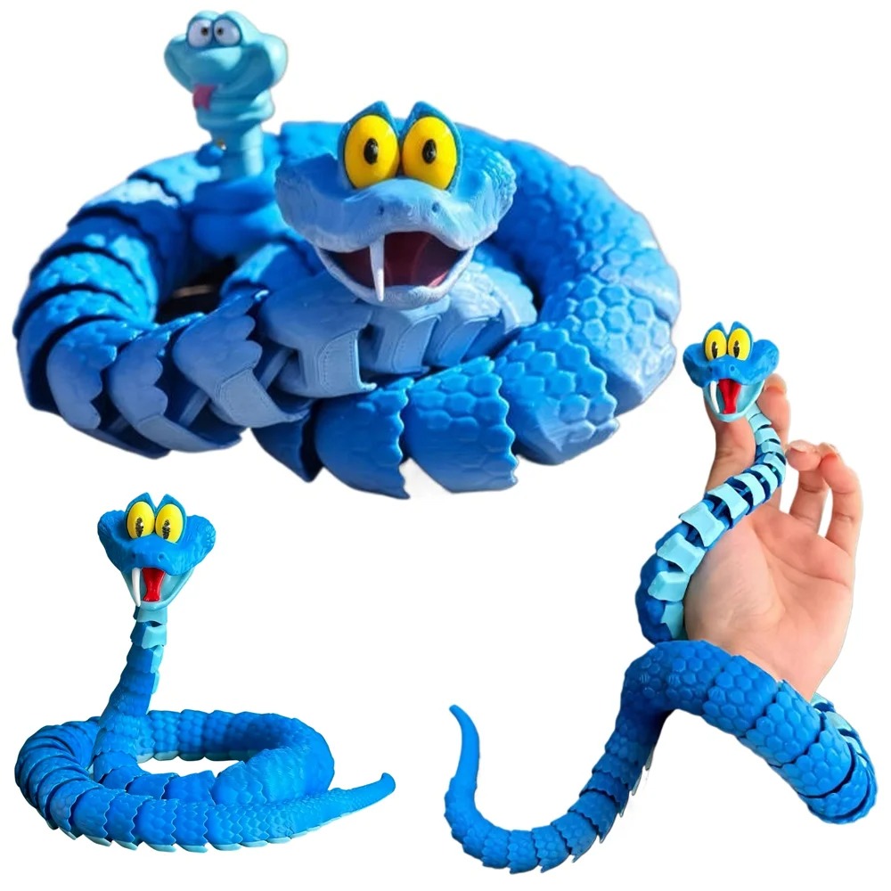 لعبة محاكاة ثعبان غارث ثلاثية  - مراجعة 3D Printing Toys وسعره